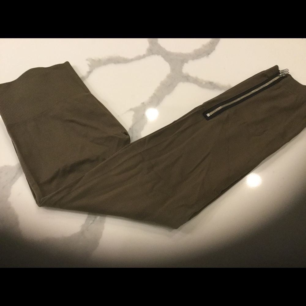 INC Leggings with Gold Zippers